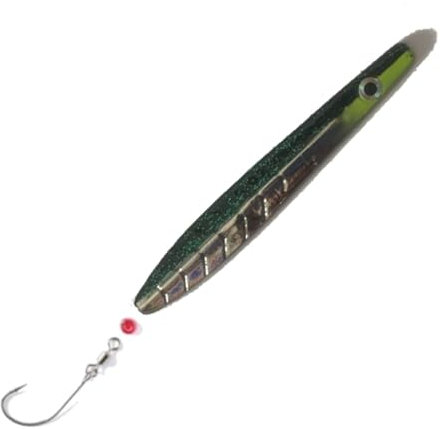 Troutwerk Inlineblinker - Blinker, 5g, 6,5cm, Schwarz/Silberfarben/Gelber Kopf, Einzelhaken, Tönnchen & Perle, Süß- & Salzwasser, 1 Stück