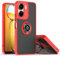 UPLAI Hülle für Xiaomi Redmi 13C/Poco C65, Slim Stoßfest Handyhülle Case mit Magnetischer Autohalterung, Prämie PC + TPU Bumper Stilvoll Gefrostet Schutzhülle.(Rot)