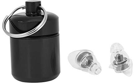 Xcello Fidelity 21dB Anti-Lärm Ohrstöpsel Konzert Musik Festival Gehörschutz(19.5cm-Schwarz)