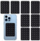 8 Pezzi Ventose in Silicone per Cellulare, Custodia per Telefono con Ventosa, Universale Supporti Antiscivolo Adesivi con Ventosa, per Doccia, Video e Selfie(Nero)