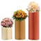 3PCS Hochzeit Karton Blumensäule Vasen, Faltbarer Blumenständer Dekosäule Weiß Zylinderförmige Blumenständer für Hochzeit Verlobung Geburtstag Tischdekoration, Mischfarben