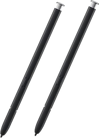 Lot de 2 stylos Galaxy S22 Ultra de rechange pour Samsung Galaxy S22 Ultra Stylus S Pen Touch Pen sans Bluetooth (Blanc fantôme)