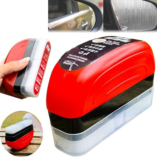 Automotive Oil Film Cleaning Brush - 120ml Car Glass Oil Film Cleaner - Windscreen Cleaner