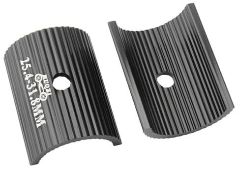 WeddHuis Spaziatore per Manubrio Bici, Adattatore Universale per Attacco Manubrio, Rondelle in Lega di Alluminio, Riduttore per Manubrio (25,4 a 31,8 mm)
