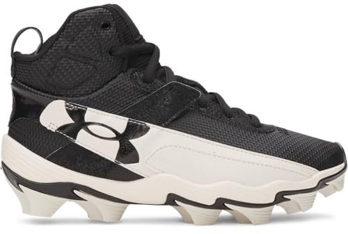 Under Armour Harper Boys' 10 RM Jr Sneaker, (001) Black/Stone/Black, 16.0 cm