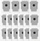 Lot de 16 Sacs d'aspirateur pour Q Revo/Qrevo Pro/Qrevo MaxV/Qrevo S/Qrevo Master/Qrevo Slim/Qrevo,Sac de Rechange pour Q Rechange Accessoire Kit,Accessoires Sac Poussière de Rechange