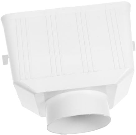 NUOBESTY Wassereimer Drainage Regenwasseranschluss Abfluss Rinnenverbinder Fallrohr-Rinnenadapter Dachrinnen-Fallrohradapter Fallrohr-Konvertierungsanschluss Dachrinnen-Y- PVC Weiß