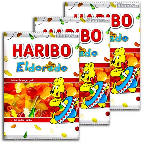 3 er Pack Haribo XXL Eldorado 3 x 375g Fruchtgummi-Figuren in fruchtigen Geschmacksrichtungen, 7-fach sortiert Sonderpreis 04/26