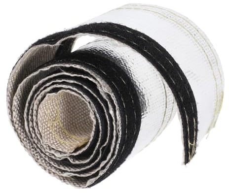 Mipcase Manchon Isolation Thermique pour Câbles Haute Température Fibre de Manchon Chaleur pour Faisceaux Électriques et Rouleau de Protection Durable