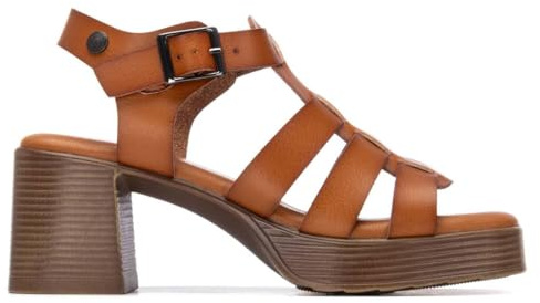 REFRESH - Sandalen Cangrejeras Damen Kamel - Bequeme und vielseitige Schuhe - Casual Mode - Modell 17509502 (Größe 41)