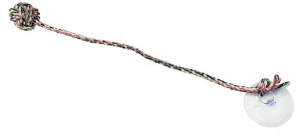 HENYGEN Jouet multi-usage pour chien - Corde en coton - Ventouse solide - Corde de traction pour les races - Pour mastication et tirage - Ventouse puissante