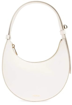 Furla Damen Schultertasche Leder WE00649AX0733, Weiß, Taglia unica