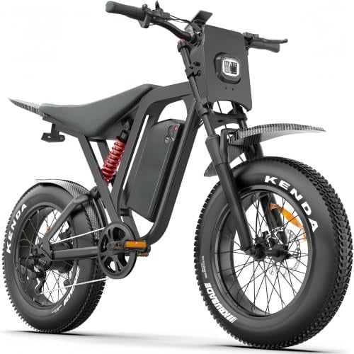 R700 E-Bike Für Erwachsene, 52V 25Ah Abnehmbarer Akku, Bis Zu 70-115KM Reichweite, Hydraulische Scheibenbremsen, 20 Zoll Fat Tire, Shimano 7-Gang, All-Terrain