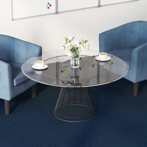 LoogCape Blau Teppichfliese 50 x 50 cm 36 Stück PP und Bitumen für Innenräume, Schalldämmung, einfache Reinigung, flexible Gestaltung, langlebige Bodenbelag, geeignet für Wohnzimmer, Schlafzimmer