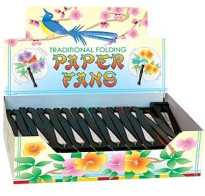 Tobar Folding Paper Hand Fan - 1 Design Sent at Random