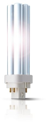 Philips - Lampadina PL-C 18 Watt, luce bianca extra calda (827), 4P G24q-2