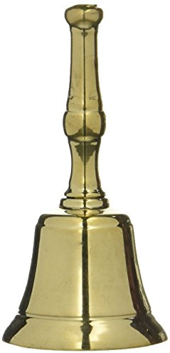 GEWA Tischglocke – Messing – Glockenform – Mit Griff – Durchmesser 3 cm x 6 cm