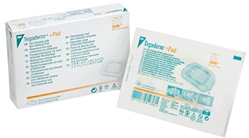 3M Tegaderm + Pad Folie nicht haftende Kompresse mit Pad 3586, 25 Stück
