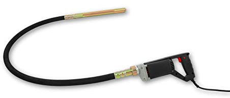 EBERTH Betonrüttler Flaschenrüttler Betonverdichter Elektrisch 800W, Schlauchlänge 1,5m, Stahlverstärkte Rüttelflasche mit 35mm Durchmesser, Flexible Welle, Tragbar, 230V, Ein, Aus-Schalter