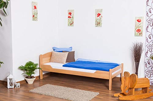 Kinderbett/Jugendbett Easy Premium Line K1/ Voll, 90 x 200 Buche Vollholz massiv Natur