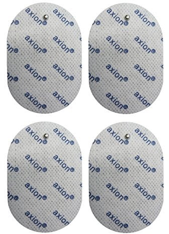 4er Set ovale Elektroden-Pads - kompatibel mit EMS- & TENS-Geräten von Panasonic