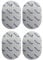 4er Set ovale Elektroden-Pads - kompatibel mit EMS- & TENS-Geräten von Panasonic