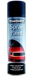 Simoniz Spray Paint - Satin Matt Black (Aerosol) 500ml