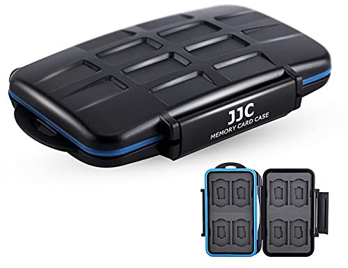 JJC Multi Memory Card Case MC-ST16 Speicherkarten Schutzbox für 8 x SD, 8 x Micro SD/TF Cards - Extreme Wasserdicht und Stoßfest Box Safe Tasche Etui Aufbewahrungsbox Hülle