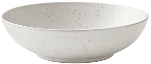 BITZ Pastaschüssel, Schüssel/Schale für Pasta und Salate, Durchm. 20 cm, Steingut, Matt Creme