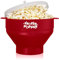 The Original Proper Popper Mikrowelle Popcorn Popper, Silikon Popcorn Maker, faltbare Schüssel, BPA-frei und spülmaschinenfest – (Rubinrot)