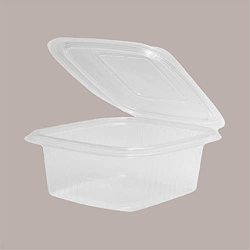 Lucgel Bac avec couvercle en plastique PP pour micro-ondes 1500cc - 50 pièces -