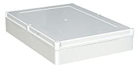 IP65 ABS wasserdichte Abzweigdose, 270 x 200 x 50 mm, wasserdicht, staubdicht, für den Außenbereich, Kabelverbindung, Schutzgehäuse, weiß, 1 Stück