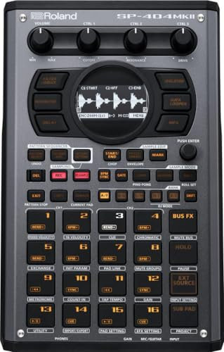 Roland SP-404MKII Sampler und Effektunit für Kreative – Der legendäre SP-404 Beatmaker mit zahlreichen modernen Upgrades – Schneller Workflow – 16 GB interner Speicher – 32-stimmig polyphon Grey