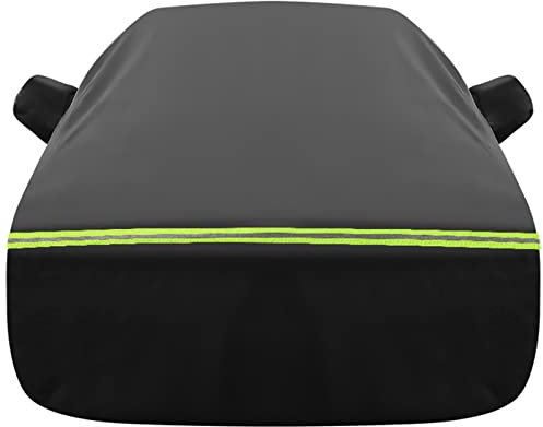 Autoplanen Kompatibel mit Volkswagen VW Tiguan Touareg Touran Autoabdeckung 100% wasserdicht Kratzfest Sonnen- und frostsicher Hagelschutz Ganzjahresschutz (Color : A, Size : Tiguan)