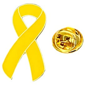Yellow Awareness Pin Soutien De Sensibilisation A L'épingle A Ruban Jaune Sarcome Cancer Des Os Endométriose Lutte Contre Le Survivant Memorial Loved One Gift