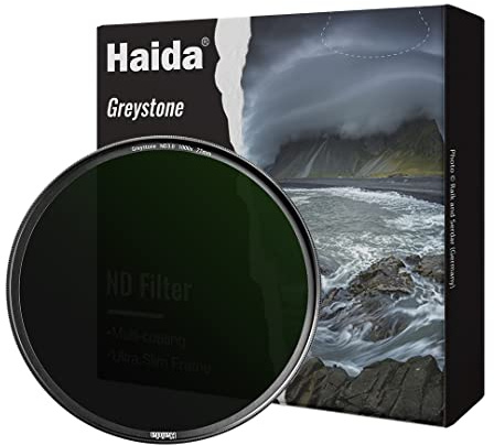 Haida 62mm ND1000 Filter 10 Stops Neutral Density Filter Multi-coating Lens Filter with Golden Outer Ring