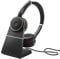 Jabra Evolve 75 SE Wireless Stereo Bluetooth Headset with Noise-Cancelling Mic, Active Noise Cancellation & Charging Stand - Certified for Google Meet, Zoom and all other leading platforms - Black