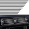 VICDUEKG 10 Stück Auto Lüftungsschlitz Dekoration, 20cm Auto Styling Zierleisten DIY Lüftungsgitter Innenausstattung Streifen, Auto Zubehör Innenraum für die Meisten Lüftungsschlitze (Silber)