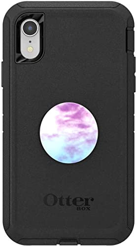 OtterBox + Pop Defender Series Schutzhülle für iPhone XR - Keine Einzelhandelsverpackung - Schwarz mit Pop (Ride or Dye)