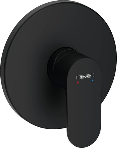 hansgrohe Duscharmatur Rebris S, Unterputz Brausebatterie für 1 Funktion, Mattschwarz