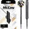 McCoy Darts D6017 MAX | Premium 90% Wolframstahl Spitze Dartpfeile Set | Schwarz 26g