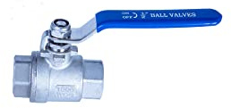 JIVTO Stainless Steel Ball Valve 1/2 Inch BSP, Female to Female, Full Port Valve for Gas, Oil, Liquid, Water.