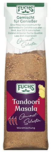 Fuchs Gourmet Selection Asien – Tandoori Masala Gewürzmischung, Nachfüllbeutel, Gewürzzubereitung zum Verfeinern von Fleisch-, Fisch- und Geflügel-Gerichten, vegan, 70 g