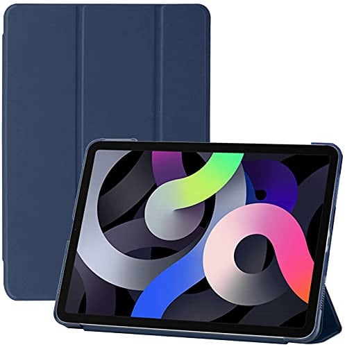 Smart Magnetic Case for iPad Air 5th Generation (2022), iPad Air 4th Generation (2020), iPad 11 Pro (2020) iPad 11 Pro 2018 With Auto Sleep/Wake, Translucent Back Tablet Cover (Blue)