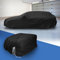 ECD Germany Autoabdeckung Indoor Kombi L 425 x 160 x 130 cm, Stretch Soft Satin, Schwarz, Atmungsaktiv, Staub- und Schmutzabweisend, Abdeckplane Autoplane Autogarage Ganzgarage Schutzdecke Schutzhülle