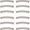 Roco 32204 H0e Schmalspurgleis Standardradius (12 Stück)