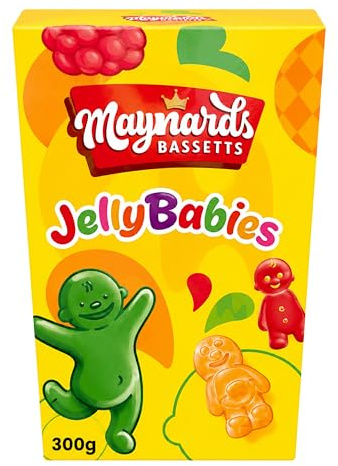 Maynards Bassetts Jelly Babies, Fruity Flavours, 350 g (Pack of 6) | Soft & Chewy Texture, For Sharing, Suitable for All Ages, Unique Gift Idea