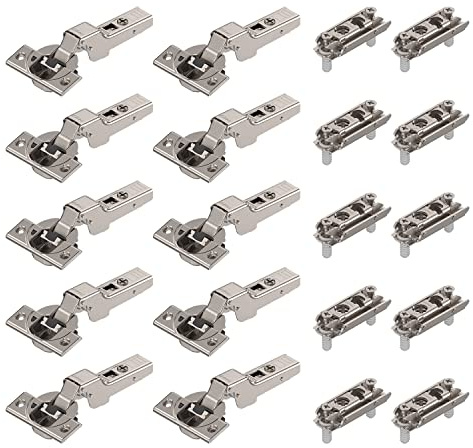 siwitec Blum CLIP top 110° Scharnier Anschr BLUMOTION vernickelt Innen 10er | CLIP-Mechanismus für werkzeuglose Montage, stufenlose 3-dimensionale Fronteinstellung