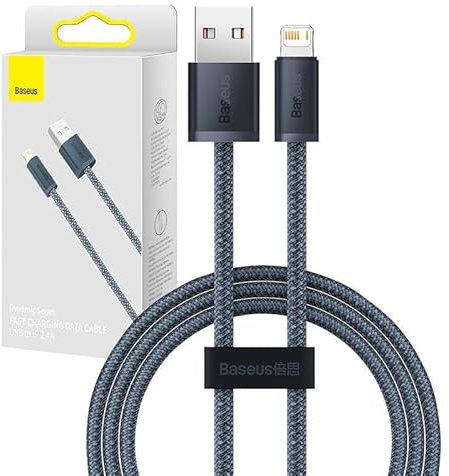 Baseus Dynamic Series - Cable de datos de carga rápida USB a IP 2.4a 1m gris pizarra