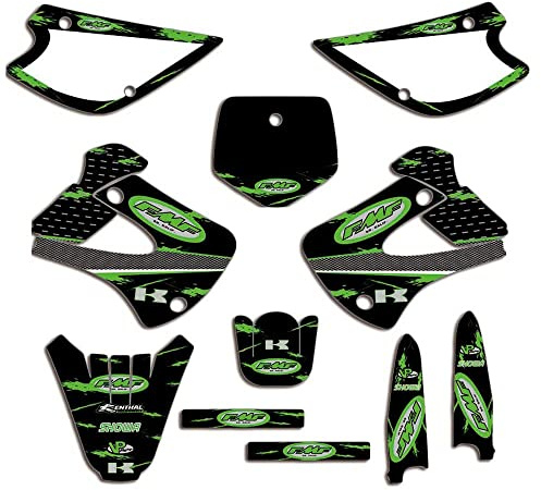 ENARUI Dekor Aufkleber Decals Graphics Kompatibel mit Kawasaki KX 85 100 KX85 KX100 1998-2013